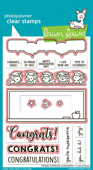 Lawn Fawn - SIMPLY CELEBRATE GRADUATION - Dies Set