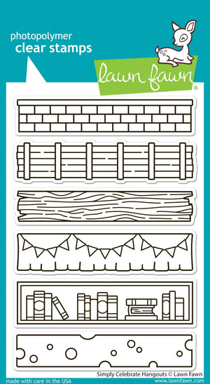 Lawn Fawn - SIMPLY CELEBRATE HANGOUTS - Stamps Set