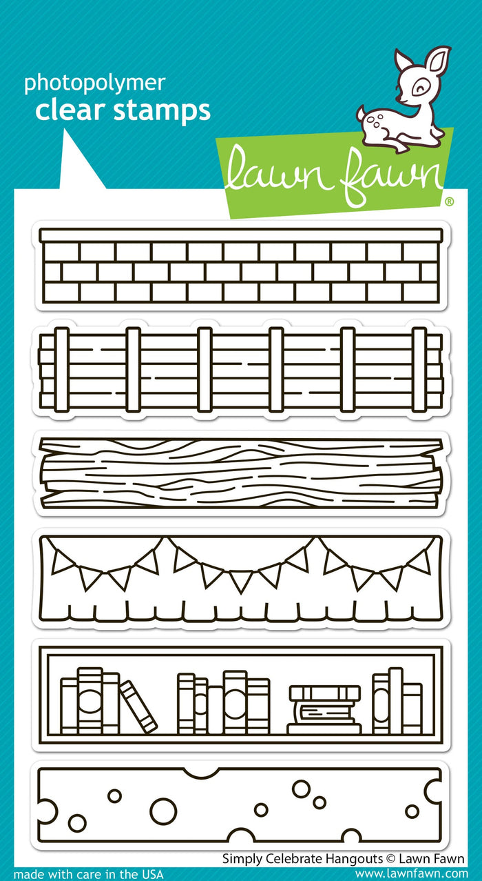 Lawn Fawn - SIMPLY CELEBRATE HANGOUTS - Stamps Set