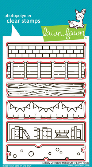Lawn Fawn - SIMPLY CELEBRATE HANGOUTS - Coloring Stencils