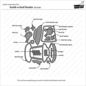 Lawn Fawn - BUILD-A-BIRD FEEDER - Dies set
