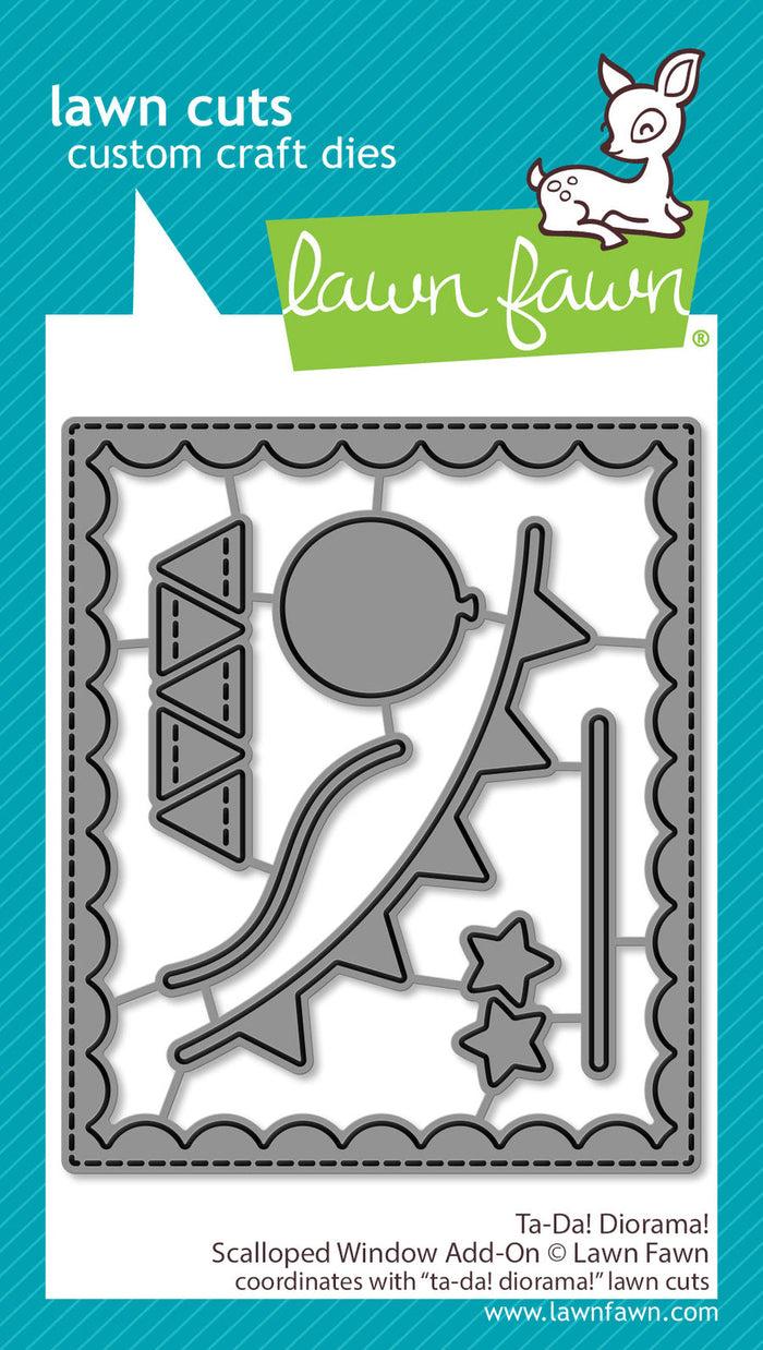 Lawn Fawn - TA-DA! DIORAMA! SCALLOPED WINDOW Add-On - Dies