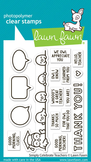 Lawn Fawn - SIMPLY CELEBRATE TEACHERS - Stamps Set