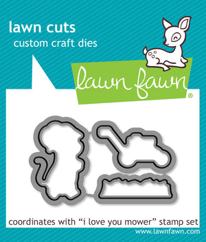 Lawn Fawn - I LOVE YOU MOWER - Dies Set