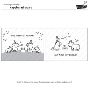 Lawn Fawn - CAPYBARAS! - Stamps Set