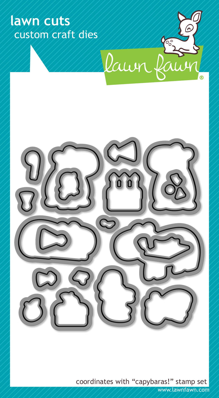 Lawn Fawn - CAPYBARAS! - Dies Set