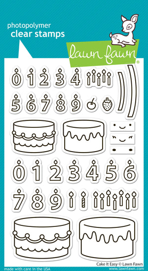 Lawn Fawn - CAKE IT EASY - Stamps Set