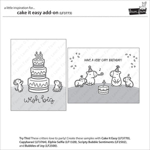 Lawn Fawn - CAKE IT EASY ADD-ON - Stamps Set