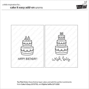 Lawn Fawn - CAKE IT EASY ADD-ON - Stamps Set