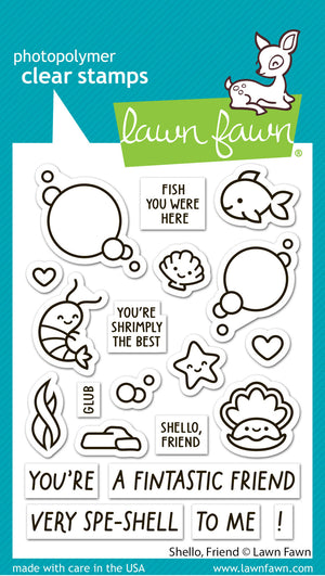Lawn Fawn - SHELLO, FRIEND - Stamps Set