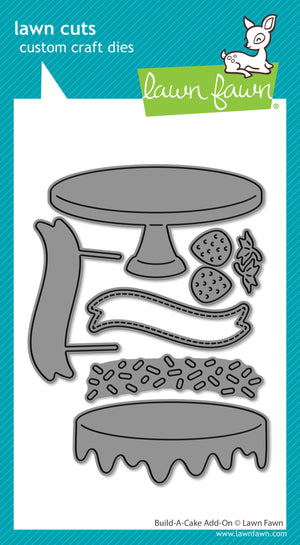 Lawn Fawn - BUILD-A-CAKE ADD-ON - Dies Set