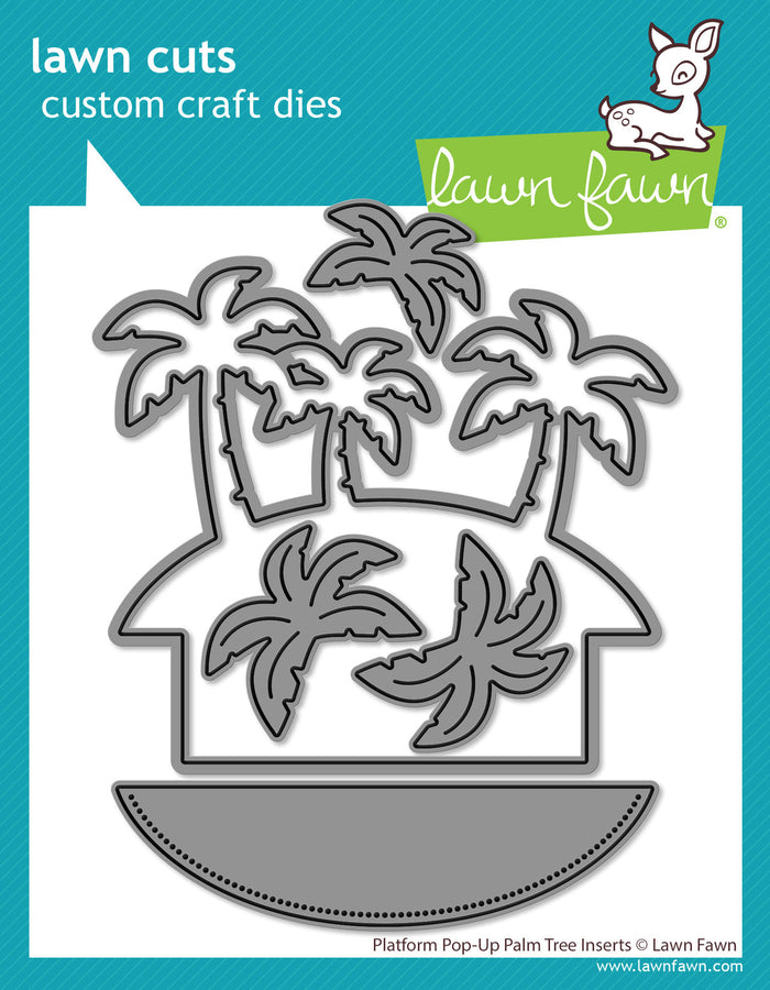 Lawn Fawn - PLATFORM POP-UP PALM TREE INSERTS - Dies Set