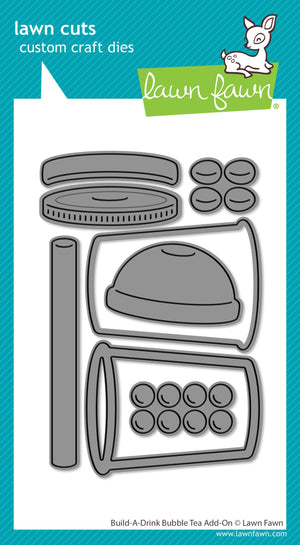 Lawn Fawn - Build-A-Drink BUBBLE TEA Add-On - Dies set