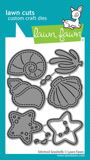 Lawn Fawn - STITCHED SEASHELLS - Dies set
