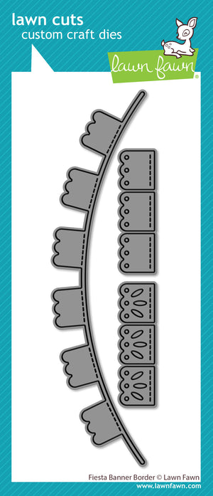 Lawn Fawn - FIESTA BANNER Border - Dies