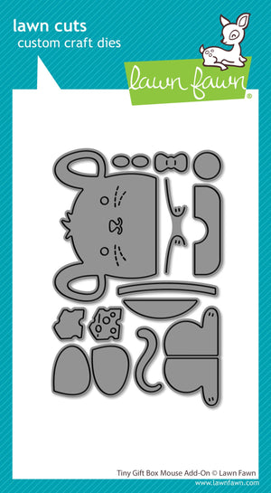 Lawn Fawn - Tiny Gift Box MOUSE Add-On Die set