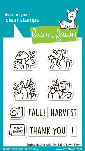 Lawn Fawn - Spring Basket Add-On: FALL - Stamps Set