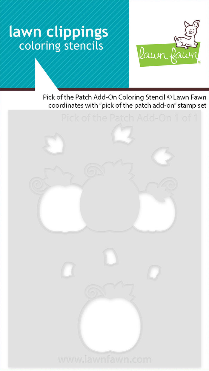 Lawn Fawn - PICK OF THE PATCH - Add-On - Coloring Stencil