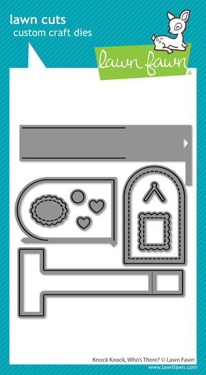 Lawn Fawn - KNOCK KNOCK, WHO'S THERE? - Dies set