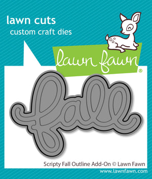Lawn Fawn - Scripty FALL Outline - Add-On Die