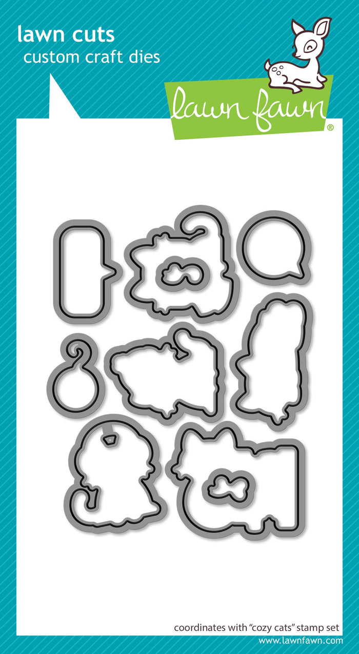Lawn Fawn - COZY CATS - Dies Set