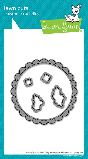 Lawn Fawn - BIG MESSAGES: CHRISTMAS - Die Set