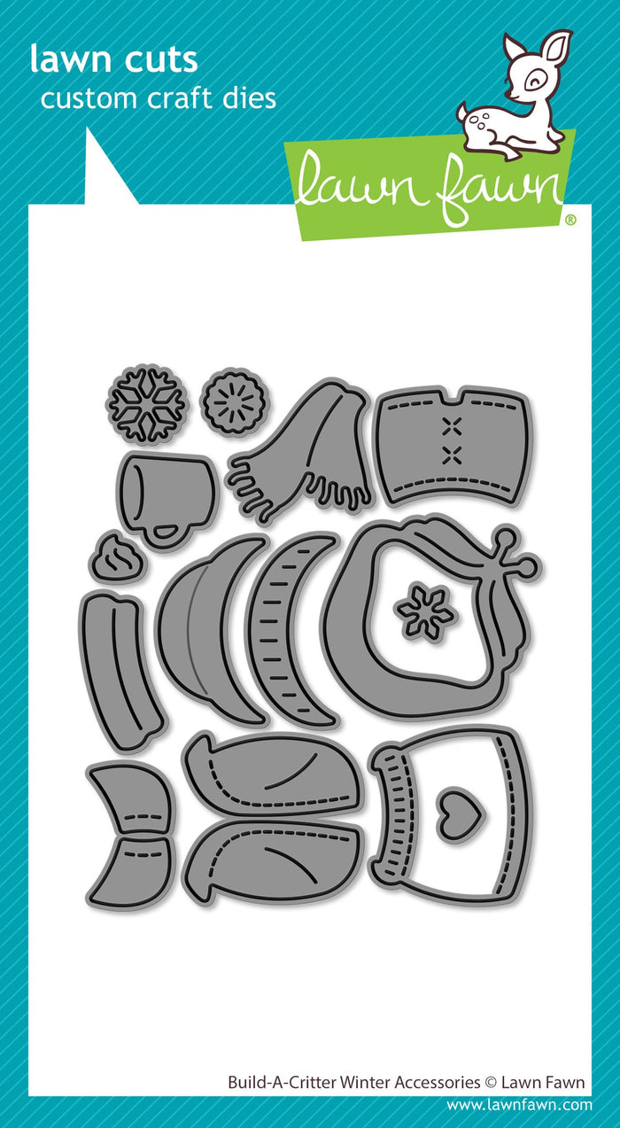 Lawn Fawn - Build-A-Critter WINTER ACCESSORIES - Dies Set