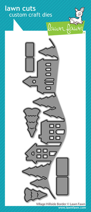 Lawn Fawn - VILLAGE HILLSIDE Border - Dies Set