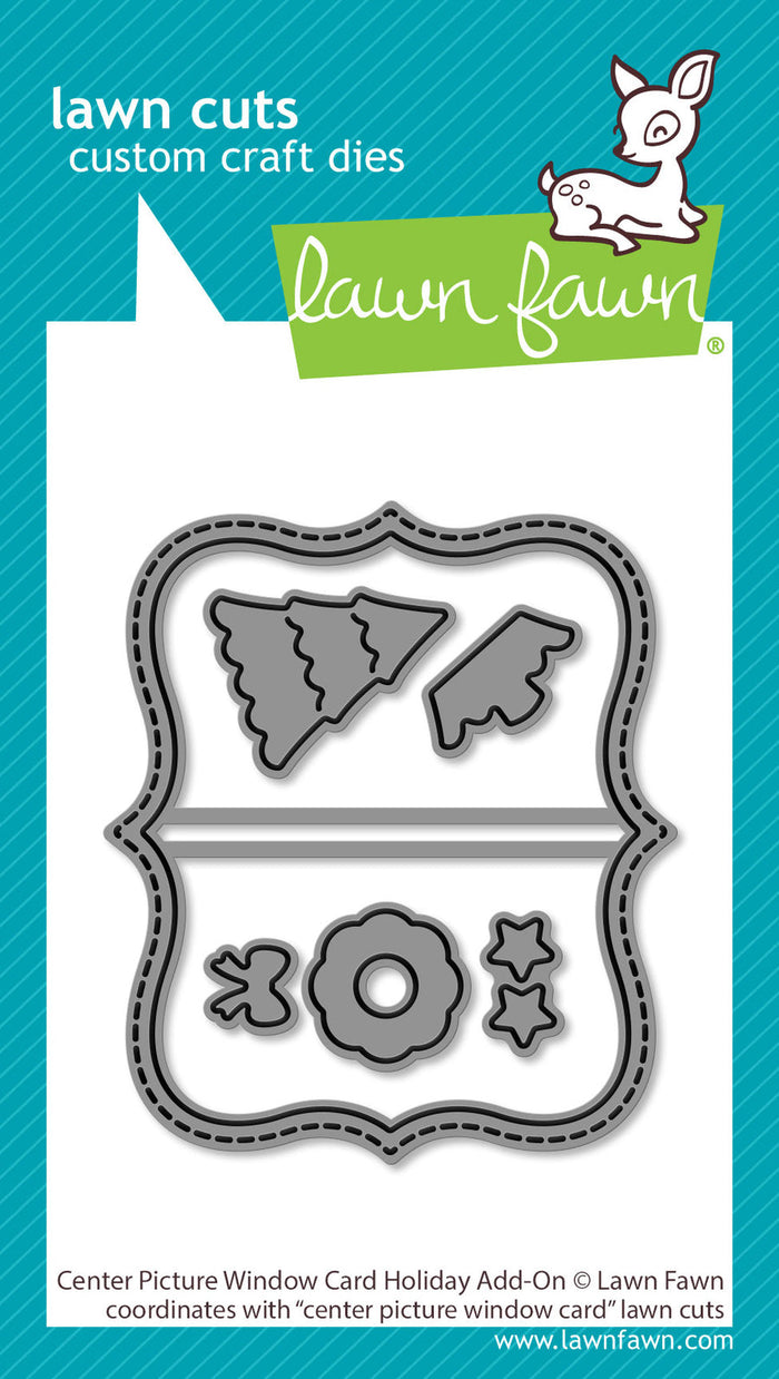 Lawn Fawn - Center Picture Window Card HOLIDAY ADD-ON - Die Set