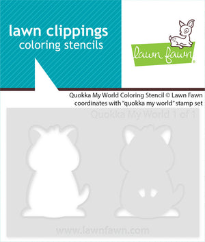 Lawn Fawn - QUOKKA MY WORLD - Coloring Stencil