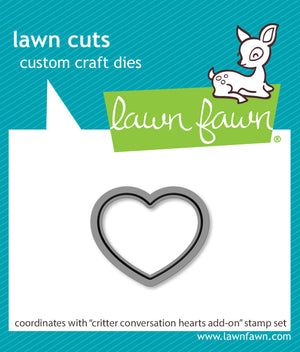Lawn Fawn - CRITTER CONVERSATION HEARTS Add-On - Die
