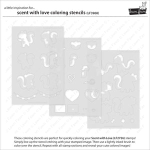 Lawn Fawn - SCENT WITH LOVE - Coloring Stencils