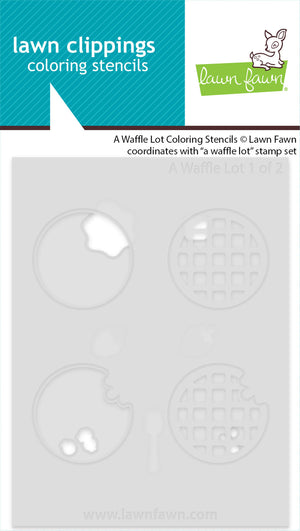 Lawn Fawn - A WAFFLE LOT - Coloring Stencils