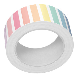 Lawn Fawn - WASHI TAPE - VERTICAL PASTEL RAINBOW STRIPES