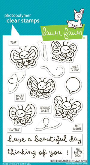 Lawn Fawn - I LIKE BIG BUTTERFLIES - Stamps Set