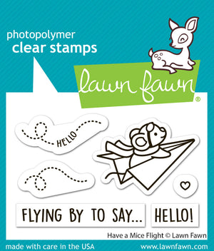 Lawn Fawn - HAVE A MICE FLIGHT - Stamps Set