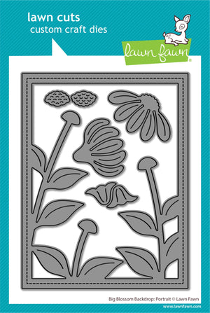 Lawn Fawn - BIG BLOSSOM BACKDROP: Portrait - Dies