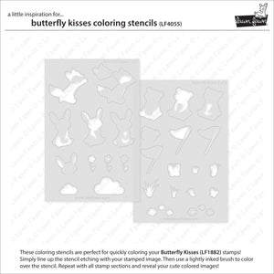 Lawn Fawn - BUTTERFLY KISSES - Coloring Stencils
