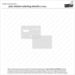 Lawn Fawn - YEAR SIXTEEN - Sushi Roll - Coloring Stencils