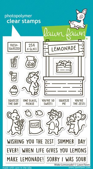 Lawn Fawn - MAKE LEMONADE! - Stamps set
