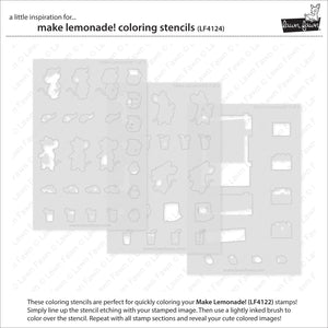 Lawn Fawn - MAKE LEMONADE! - Coloring Stencils