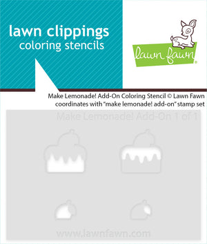 Lawn Fawn - MAKE LEMONADE! Add-On - Coloring Stencils