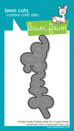 Lawn Fawn - Scripty SMILE OUTLINE - Add-On Die