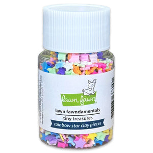 Lawn Fawn - RAINBOW STAR CLAY PIECES - Tiny Treasures