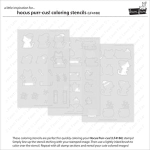 Lawn Fawn - HOCUS PURR-CUS! - Coloring Stencils