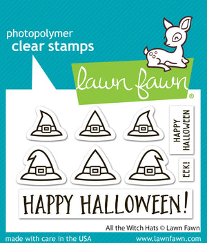 Lawn Fawn - ALL THE WITCH HATS - Stamps Set