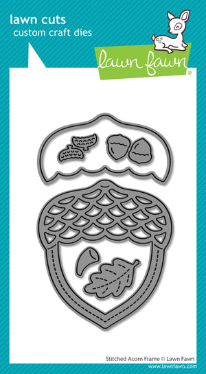 Lawn Fawn - STITCHED ACORN FRAME - Dies Set