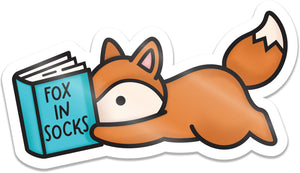 Lawn Fawn - READING FOX - Vinyl Sticker
