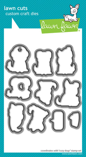 Lawn Fawn - COZY DOGS - Dies Set