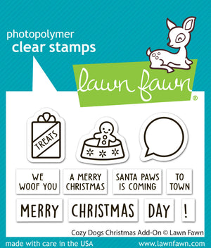 Lawn Fawn - COZY DOGS CHRISTMAS Add-On - Stamps Set